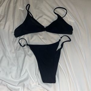 black bikini set
